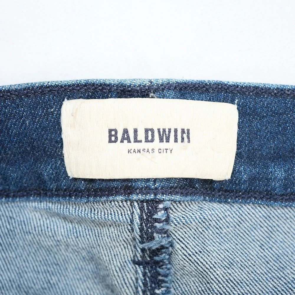 Baldwin Sophia Mid Rise Skinny Jeans Dark Wash Blue Denim Size 28 202012DUSK - Picture 7 of 12